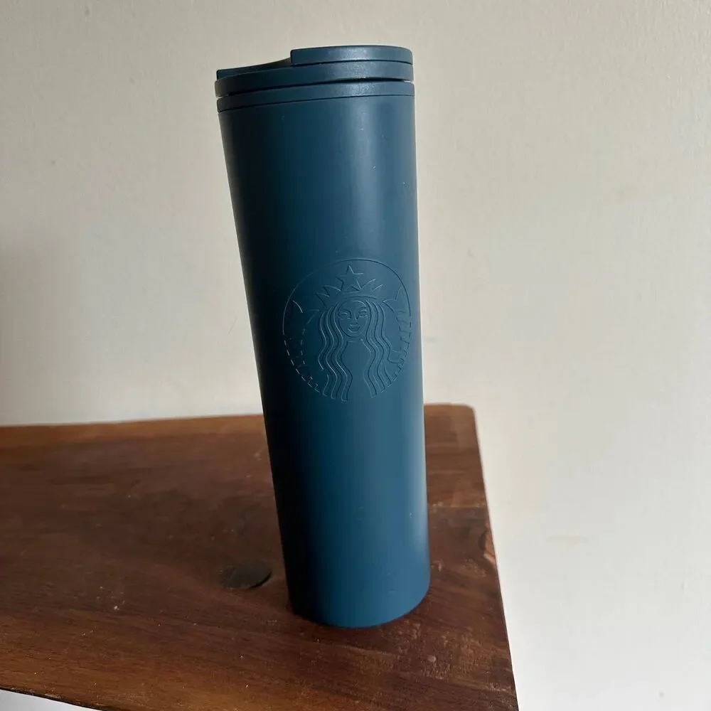 Starbucks 100% Recycled Plastic Blue Tumbler